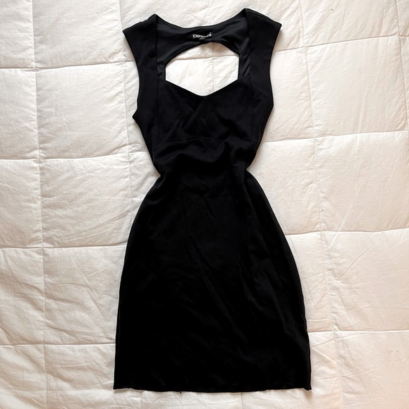 Black Bodycon Backless Date Night Dress - Picture 1 of 3